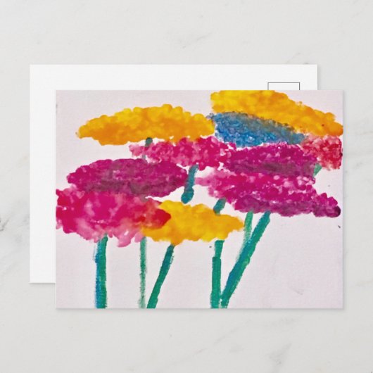 Carte postale Zinnia Fun 2 (Devant / Derrière)