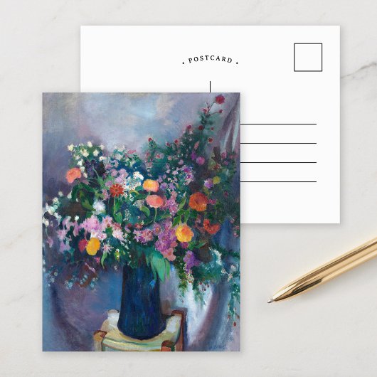 Carte Postale Zinnias et Asters | Arthur Beecher Carles