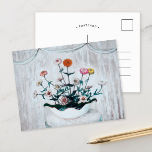 Carte Postale Zinnias   Florine Stettheimer