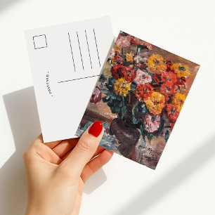 Carte Postale Zinnias   Lovis Corinth