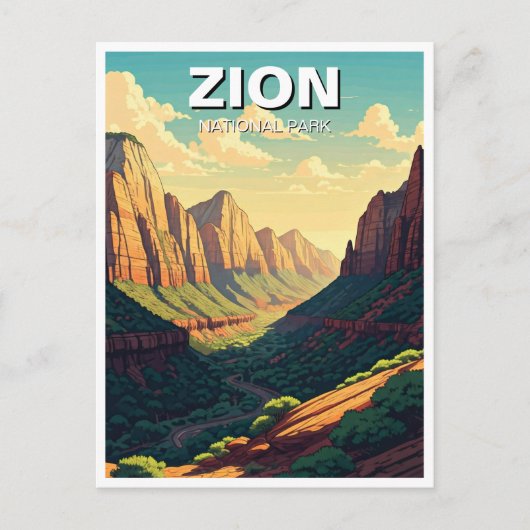 Carte Postale Zion National Park Utah (Devant)