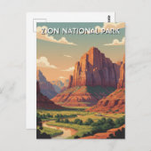 Carte Postale Zion National Park Utah (Devant / Derrière)