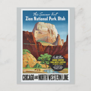Carte Postale Zion National Park, Utah America Travel