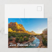 Carte Postale Zion National Park, Utah, États-Unis (Devant / Derrière)