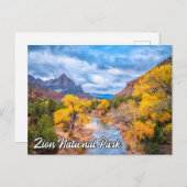 Carte Postale Zion National Park, Utah, États-Unis (Devant / Derrière)