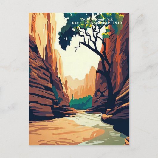 Carte Postale Zion National Park Utah The Narrows (Devant)