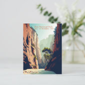 Carte Postale Zion National Park Utah The Narrows (Debout devant)