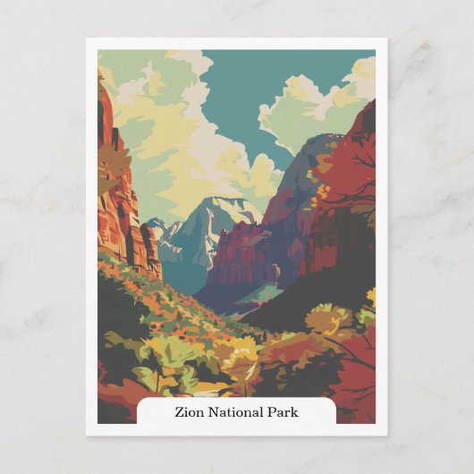 Carte Postale Zion National Park, Utah USA (Devant)