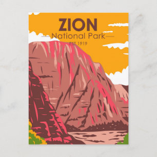 Carte Postale Zion National Park Utah Vintage