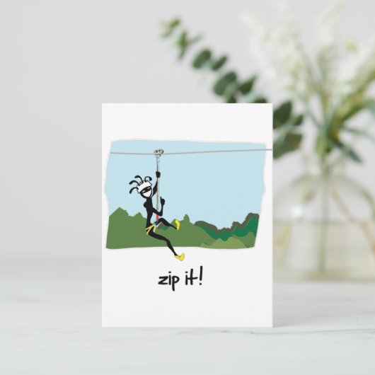 Carte Postale "Zip It !" (Debout devant)