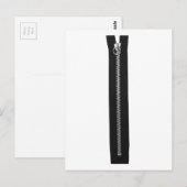 Carte Postale Zip noir (Devant / Derrière)
