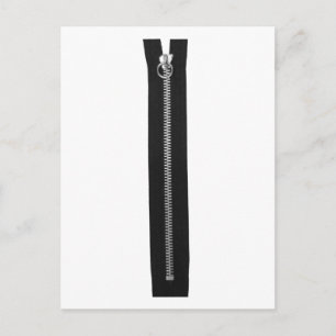 Carte Postale Zip noir