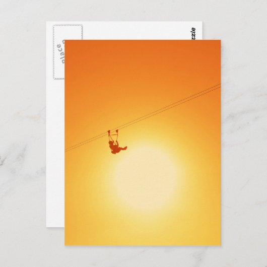 Carte Postale zipline (Devant / Derrière)