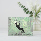 Carte postale Zipline (Debout devant)