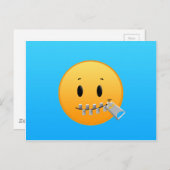 Carte Postale Zipper Emoji (Devant / Derrière)