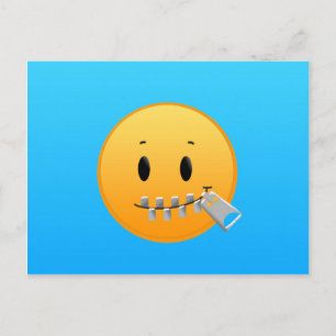 Carte Postale Zipper Emoji