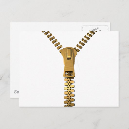 Carte Postale Zipper géant (Devant / Derrière)