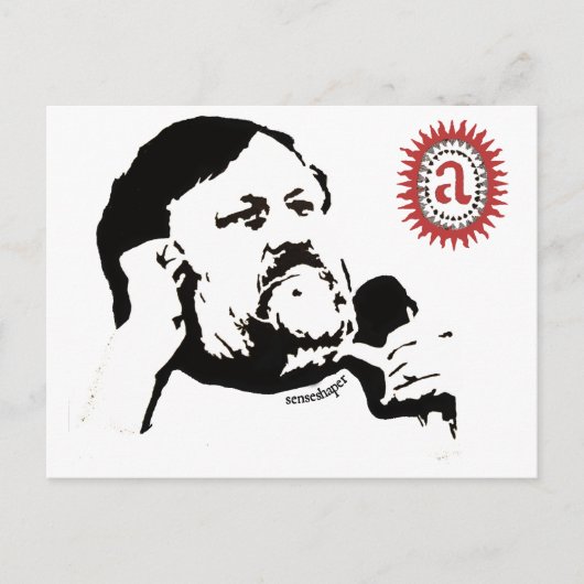 Carte Postale Zizek contemplant l'objet petit a : Le T-shirt (Devant)