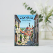 Carte Postale Znojmo République tchèque (Debout devant)