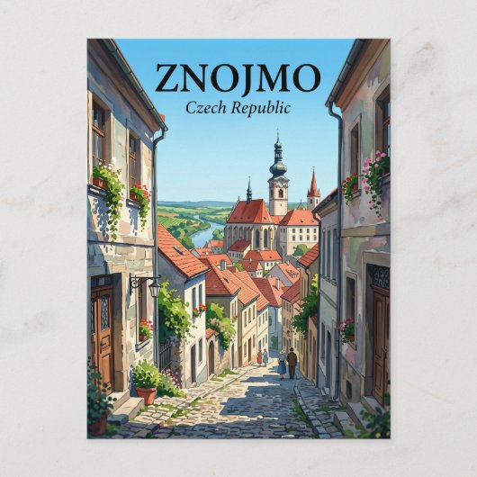 Carte Postale Znojmo République tchèque (Devant)