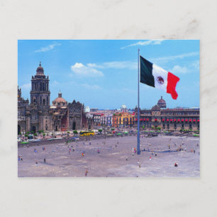 Carte Postale Zocalo, Mexico City, Mexique