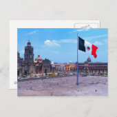 Carte Postale Zocalo, Mexico City, Mexique (Devant / Derrière)