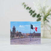 Carte Postale Zocalo, Mexico City, Mexique (Debout devant)