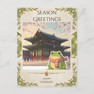 Carte Postale Zochi la grenouille voyageuse au palais de Gyeongb