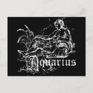 Carte Postale Zodiac Aquarius