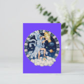 Carte Postale Zodiac Aquarius - Customisez-le ! (Debout devant)