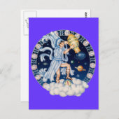 Carte Postale Zodiac Aquarius - Customisez-le ! (Devant / Derrière)