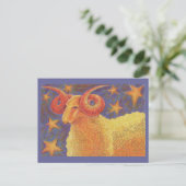 Carte postale Zodiac Aries (Debout devant)