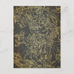 Carte Postale Zodiac celtique vintage