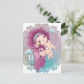 Carte Postale Zodiac gémeaux gemini (Debout devant)