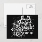 Carte Postale Zodiac Gemini (Devant / Derrière)