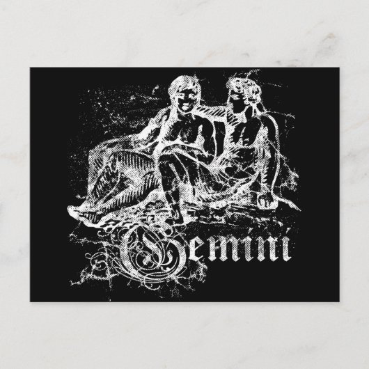 Carte Postale Zodiac Gemini (Devant)