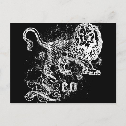 Carte Postale Zodiac Leo (Devant)