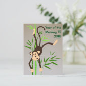 Carte postale Zodiac Monkey (Debout devant)