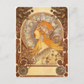 Carte Postale Zodiac par Mucha (Devant)