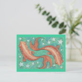 Carte postale Zodiac Pisces (Debout devant)