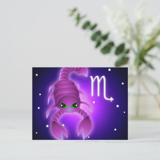 Carte Postale Zodiac Scorpio (Debout devant)