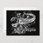 Carte Postale Zodiac Scorpio (Devant / Derrière)