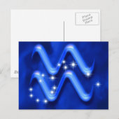 Carte Postale Zodiac sign Aquarius (Devant / Derrière)