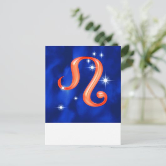 Carte Postale Zodiac sign Leo (Debout devant)
