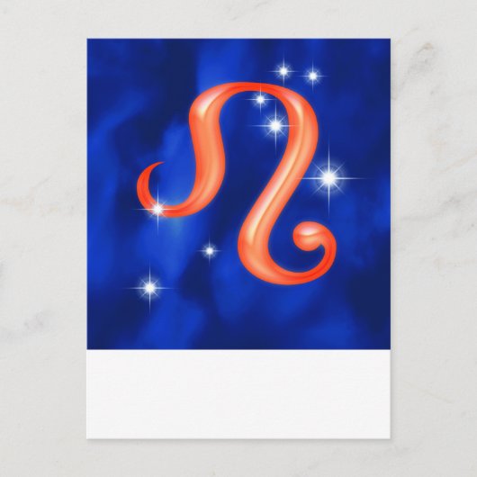 Carte Postale Zodiac sign Leo (Devant)