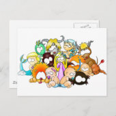 Carte Postale ZodiaK babes (Devant / Derrière)