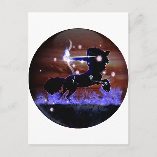 Carte Postale Zodiaque de donjon artisanal - Sagittarius (Devant)