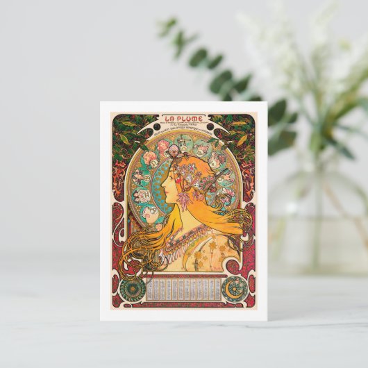 Carte Postale Zodiaque, Mucha (Debout devant)