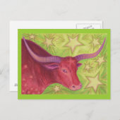 Carte postale Zodiaque Taureau (Devant / Derrière)