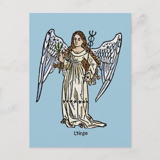Carte Postale Zodiaque : Virgo, 1482 (Devant)